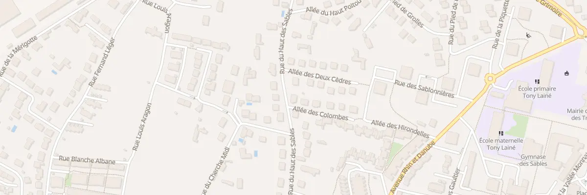 Plan du 153 Rue du Haut Des Sables à Poitiers