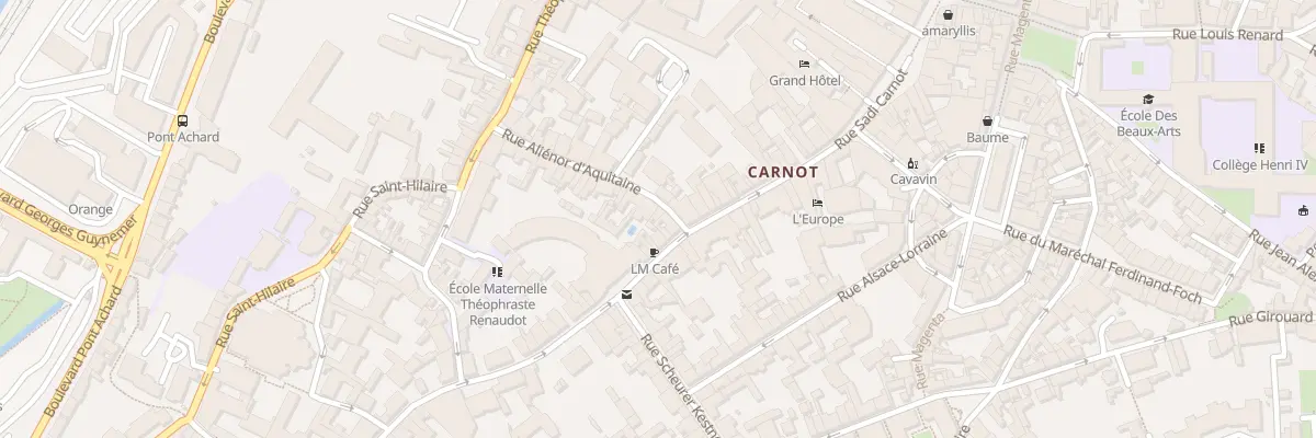 Plan du 28 Rue Alienor d’Aquitaine à Poitiers