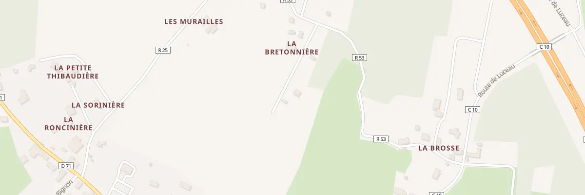 Plan du 5526 La Bretonniere à Lavernat
