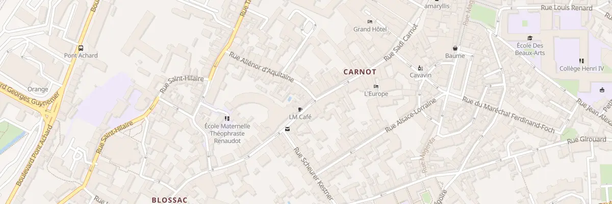 Plan du 78 Rue Carnot à Poitiers