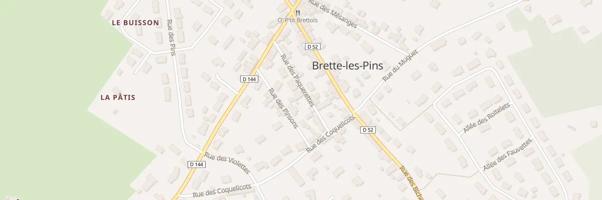 Plan du 12 Rue des Paquerettes à Brette-les-Pins