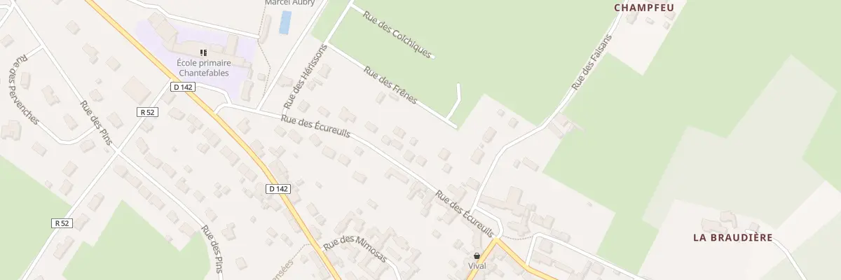 Plan du 11 Rue des Ecureuils à Brette-les-Pins