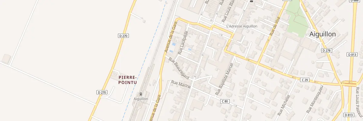 Plan du 7 Rue Ledru-rollin à Aiguillon