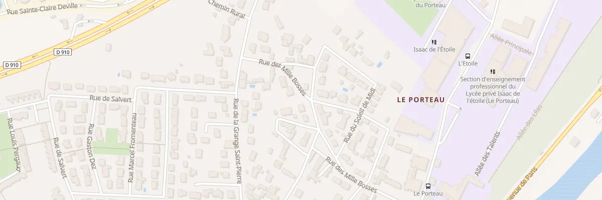 Plan du 39B Rue des 1000 Bosses à Poitiers
