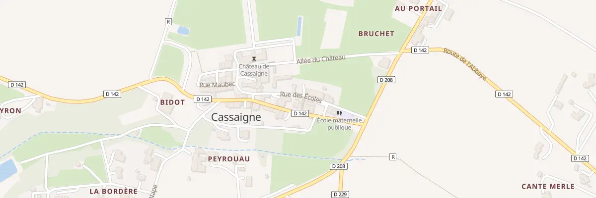 Plan du 125 Rue des Ecoles à Cassaigne