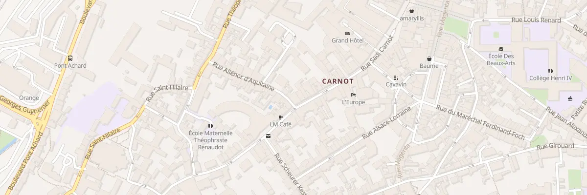 Plan du 19 Rue Alienor d’Aquitaine à Poitiers