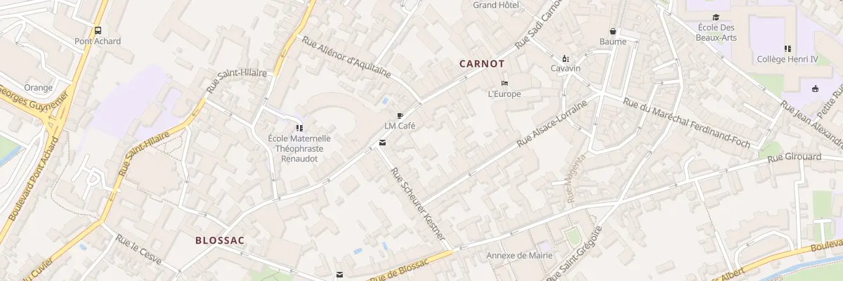 Plan du 71 Rue Carnot à Poitiers
