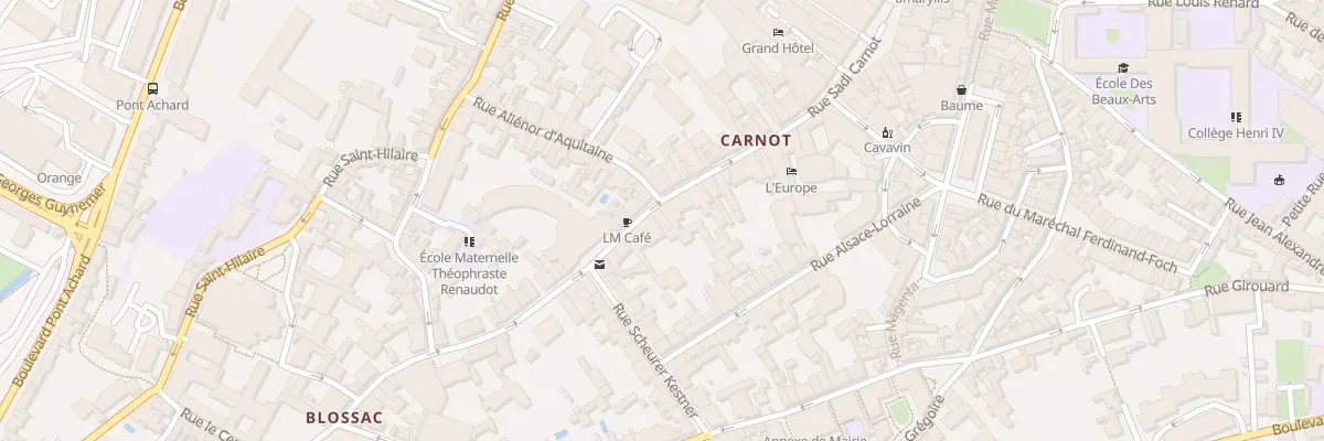 Plan du 65 Rue Carnot à Poitiers