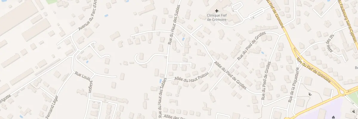 Plan du 127 Rue du Haut Des Sables à Poitiers