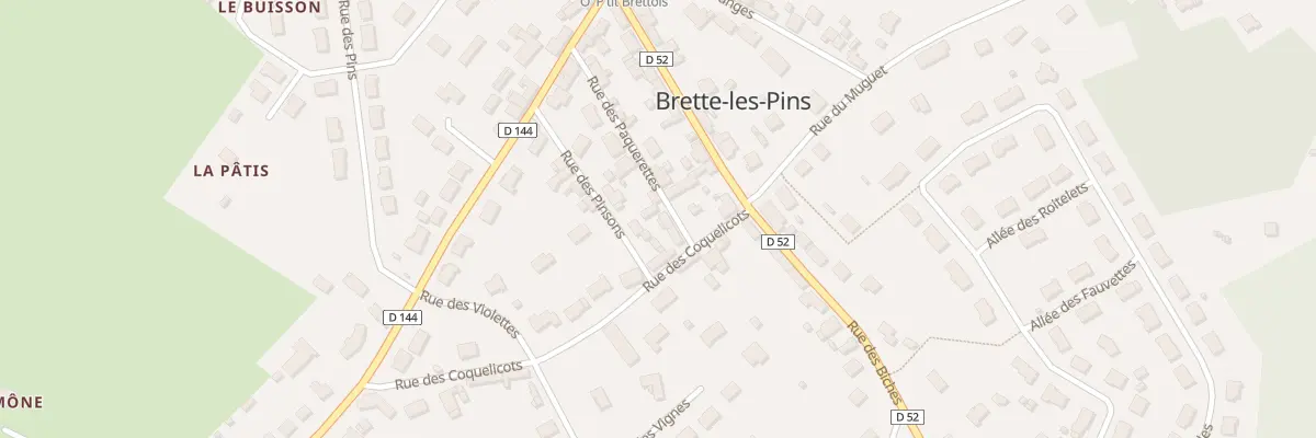 Plan du 18 Rue des Paquerettes à Brette-les-Pins
