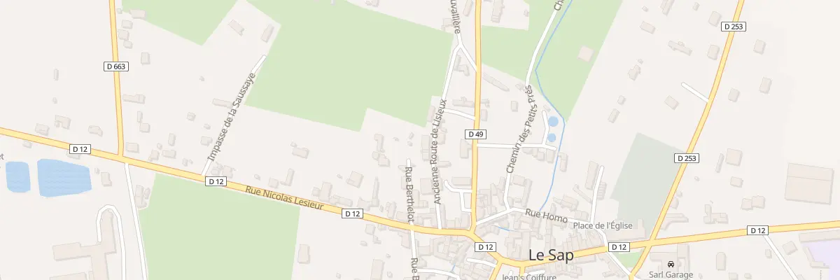 Plan du 1 Rte Ancienne Route de Lisieux à Sap-en-Auge