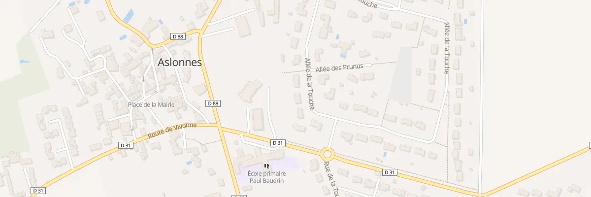 Plan du 76 Rue de la Touche à Aslonnes