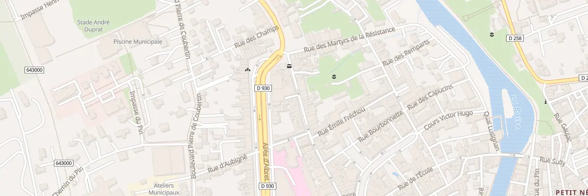Plan du 61 Rue Fontindelle à Nérac