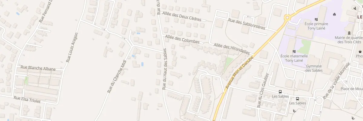 Plan du 163 Rue du Haut Des Sables à Poitiers
