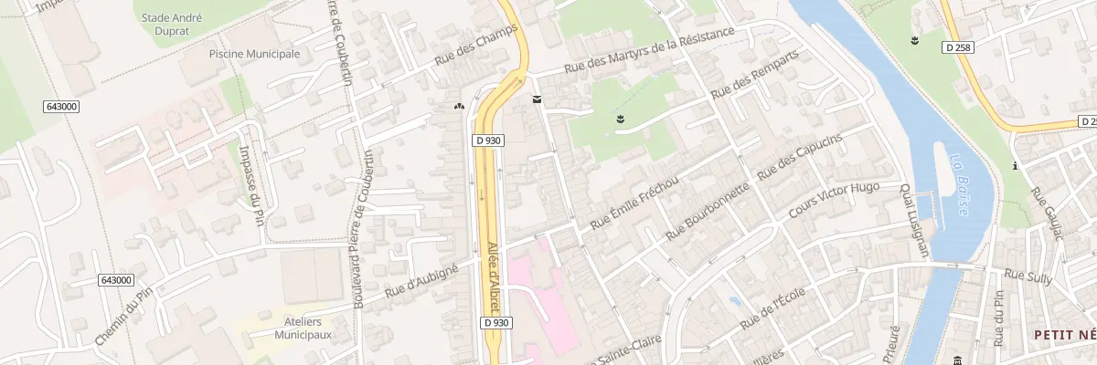 Plan du 51 Rue Fontindelle à Nérac