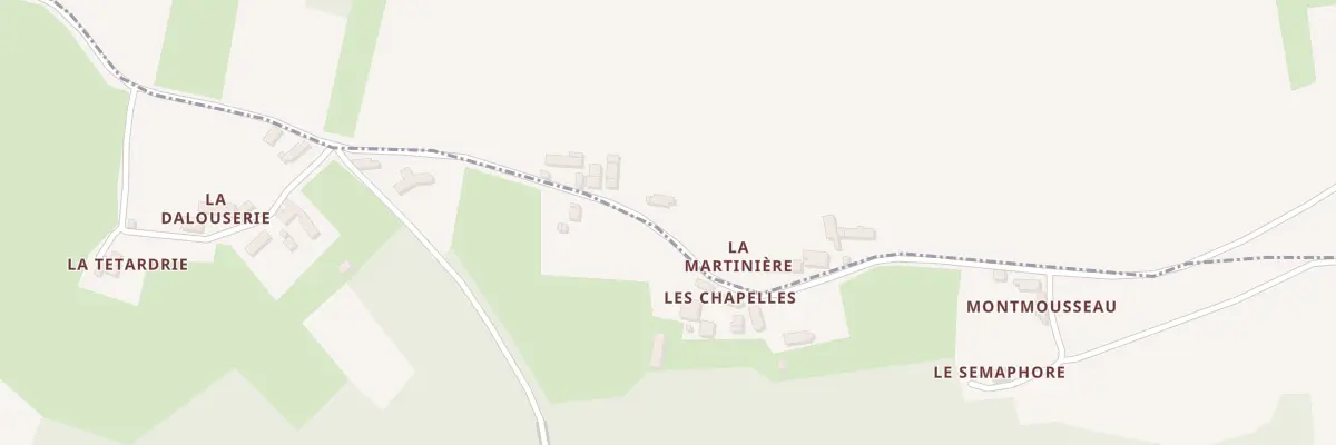 Plan du 5098 La Martiniere à La Bruère-sur-Loir