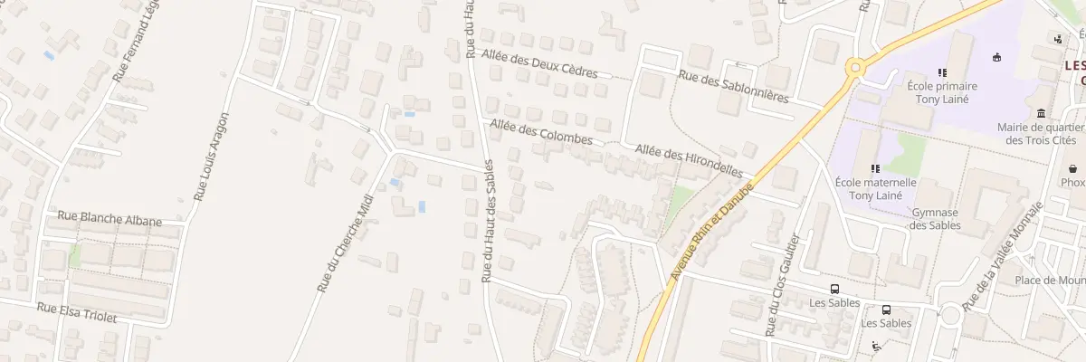 Plan du 161 Rue du Haut Des Sables à Poitiers