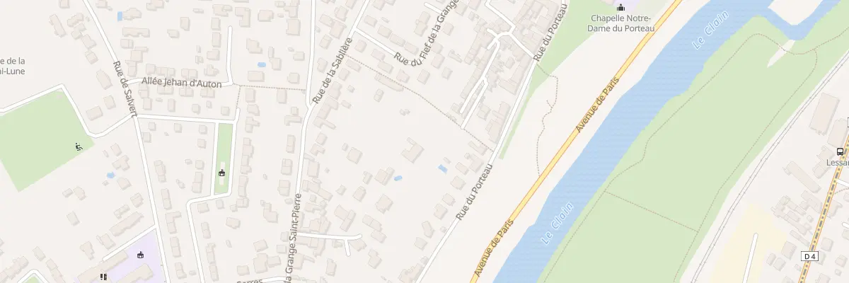 Plan du 61 Rue du Porteau à Poitiers