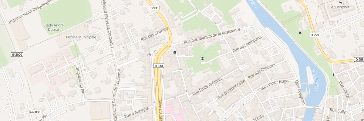 Plan du 66 Rue Fontindelle à Nérac