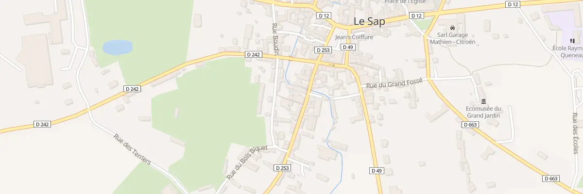 Plan du 348 Rue du Bois Benard à Sap-en-Auge