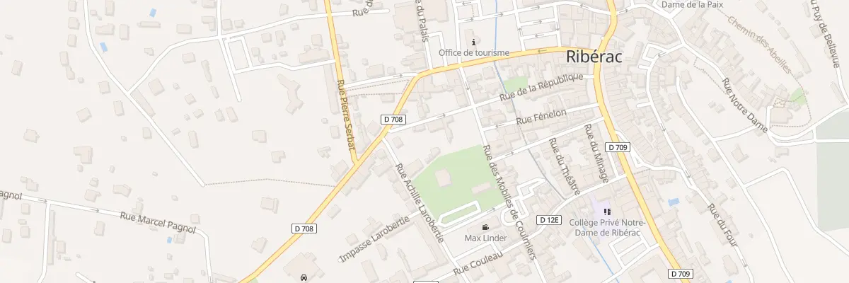 Plan du 8 Rue des Frères Durieux à Ribérac