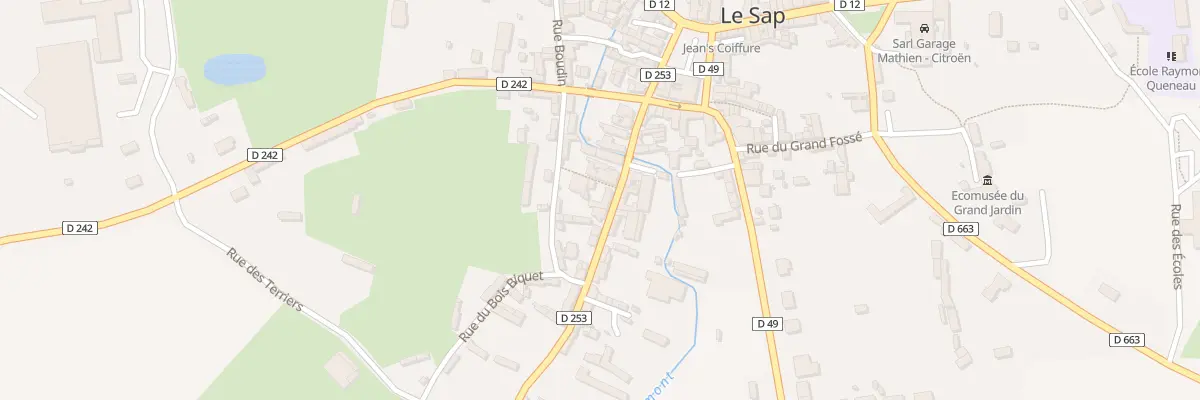 Plan du 12 Rue du Bois Benard à Sap-en-Auge