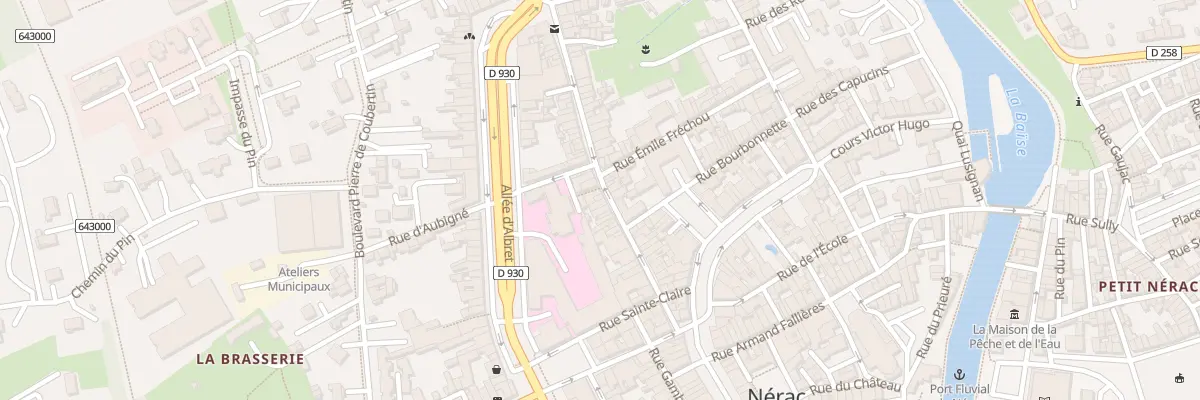 Plan du 33 Rue Fontindelle à Nérac