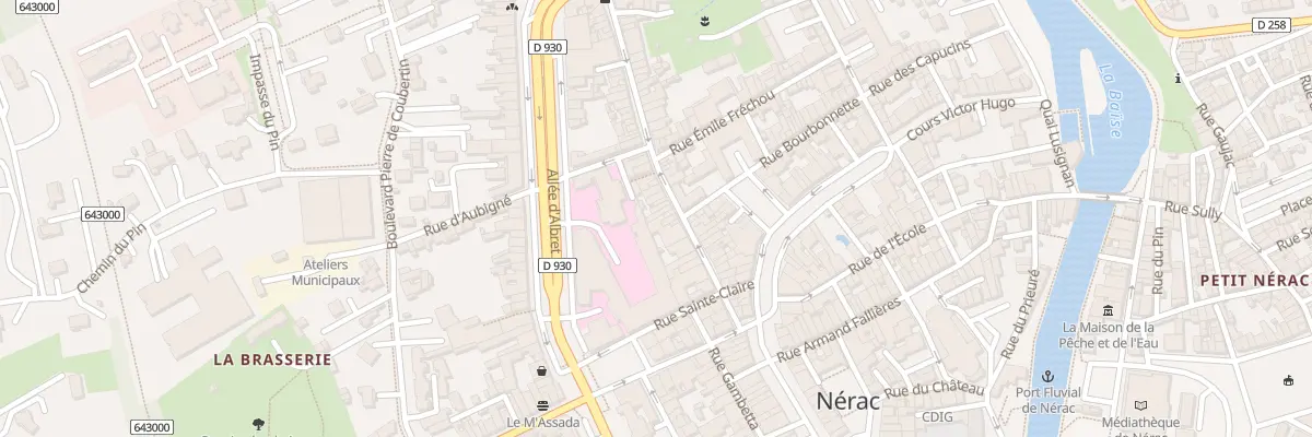 Plan du 23 Rue Fontindelle à Nérac