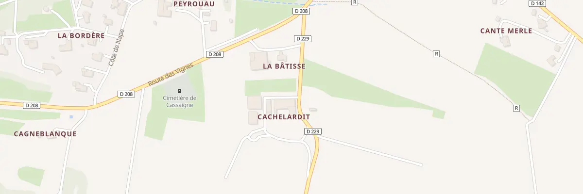 Plan du 5136 Cachelardit à Cassaigne