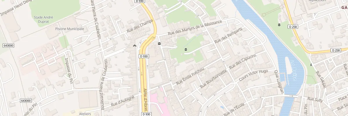 Plan du 62 Rue Fontindelle à Nérac