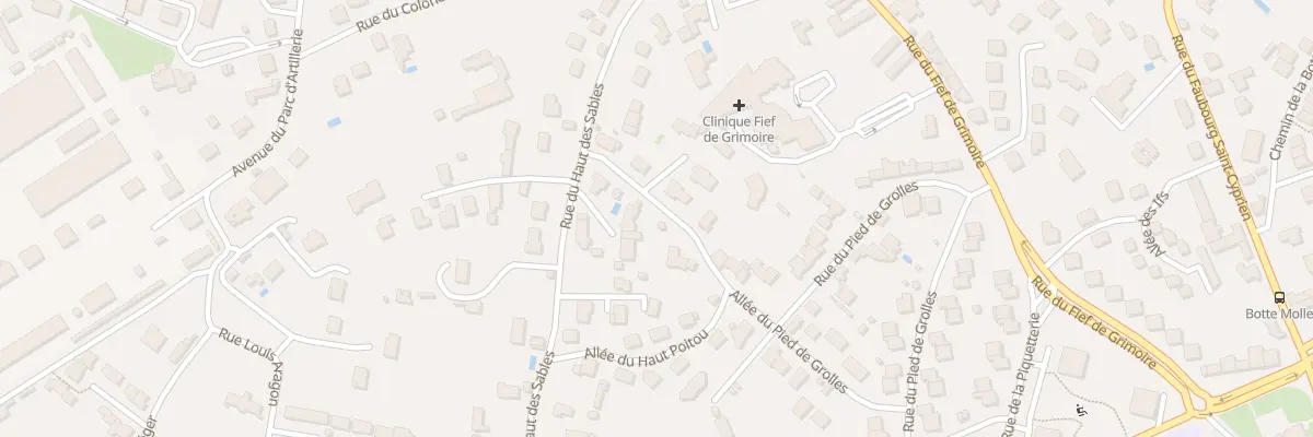 Plan du 117 Rue du Haut Des Sables à Poitiers