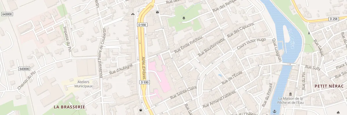 Plan du 38 Rue Fontindelle à Nérac