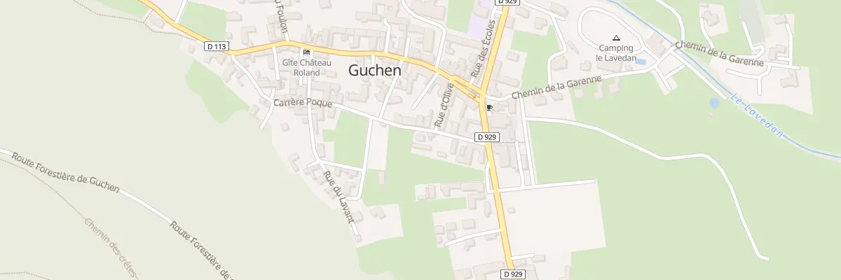 Plan du 15 Rue Carrere Poque à Guchen
