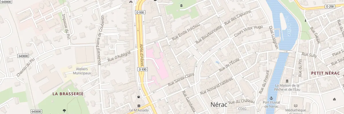 Plan du 21 Rue Fontindelle à Nérac