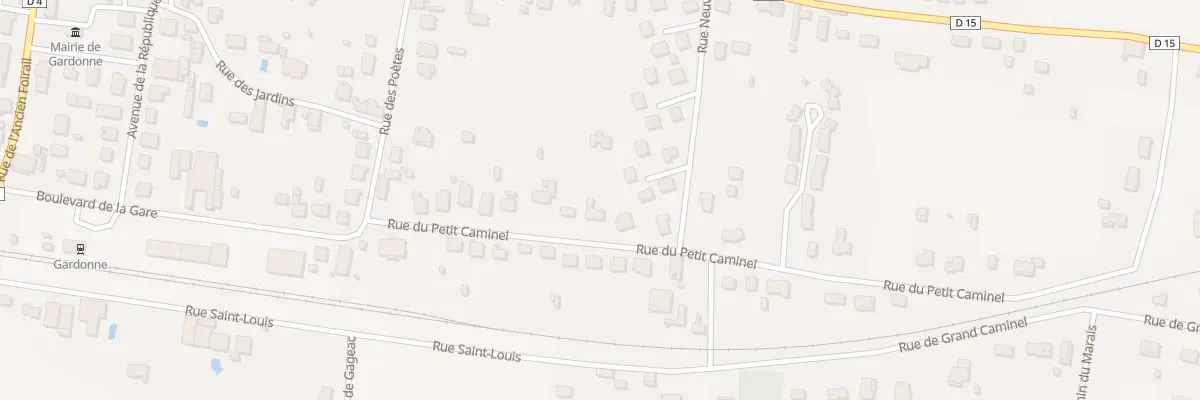 Plan du 13T Rue du Petit Caminel à Gardonne