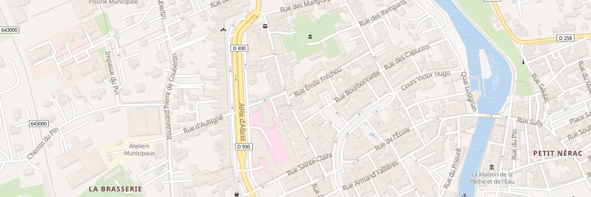 Plan du 25 Rue Emile Fréchou à Nérac