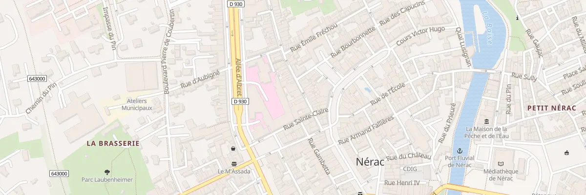 Plan du 13 Rue Fontindelle à Nérac
