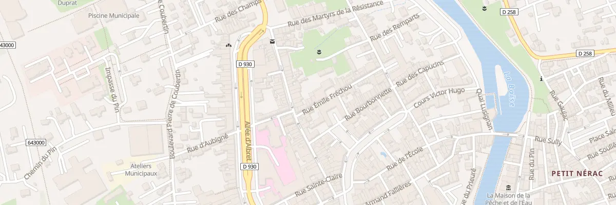 Plan du 28 Rue Emile Fréchou à Nérac
