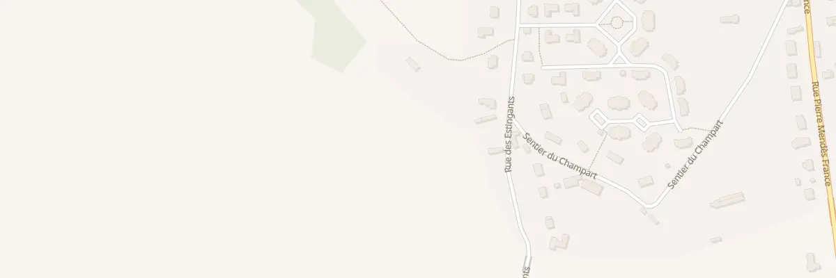 Plan du 9001 Rue des Estingants à Beuzeville