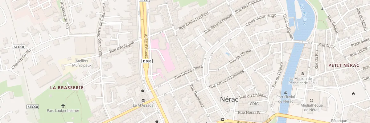 Plan du 9 Rue Fontindelle à Nérac