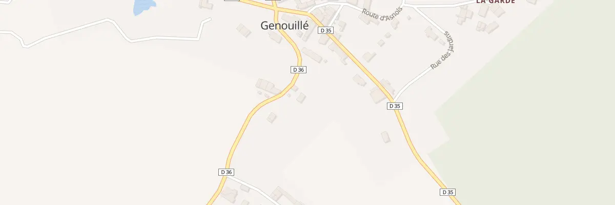 Plan du 3 Rte de Moutardon à Genouillé