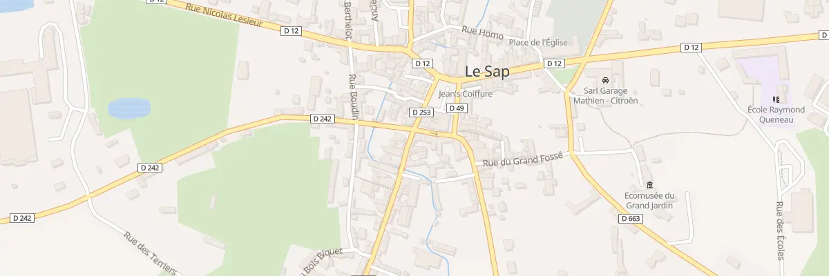 Plan du 1 Rue du Bois Benard à Sap-en-Auge