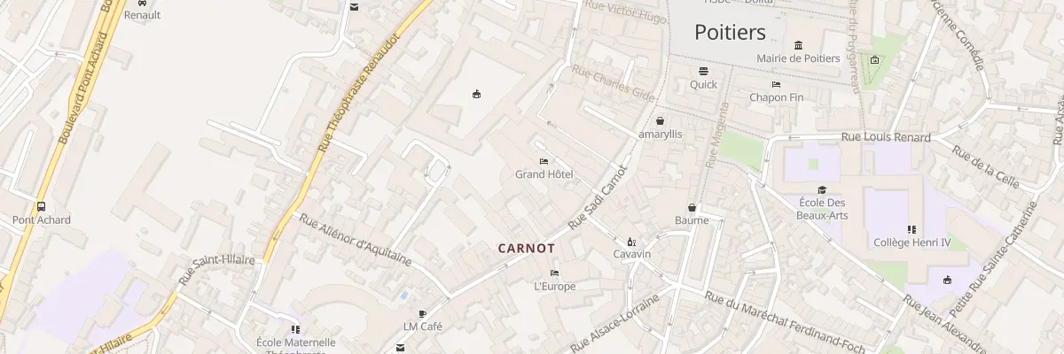 Plan du 34 Rue Carnot à Poitiers