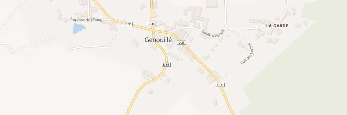 Plan du 1 Rte de Moutardon à Genouillé