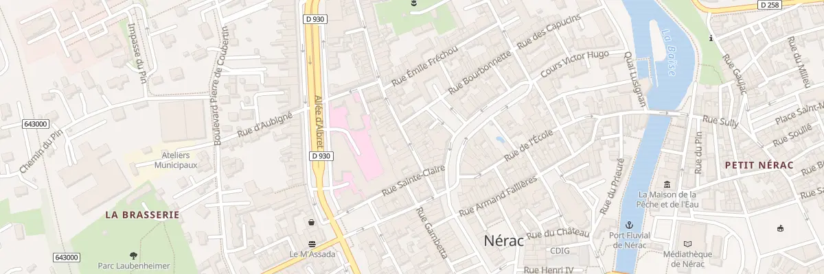 Plan du 24 Rue Fontindelle à Nérac