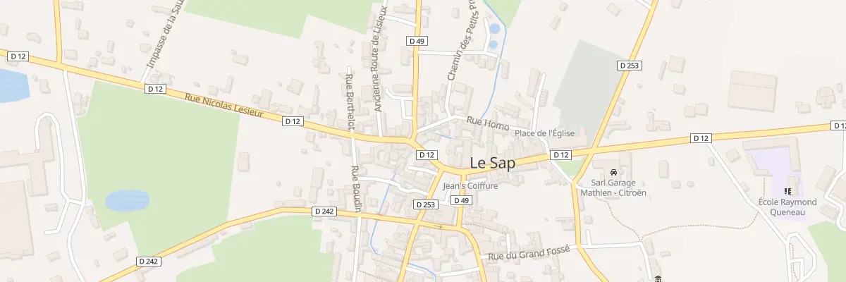 Plan du 10 Rue du Commerce à Sap-en-Auge