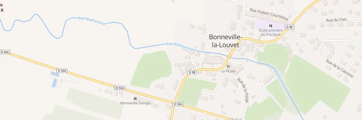 Plan du 5 Rue Henri Louvet à Bonneville-la-Louvet