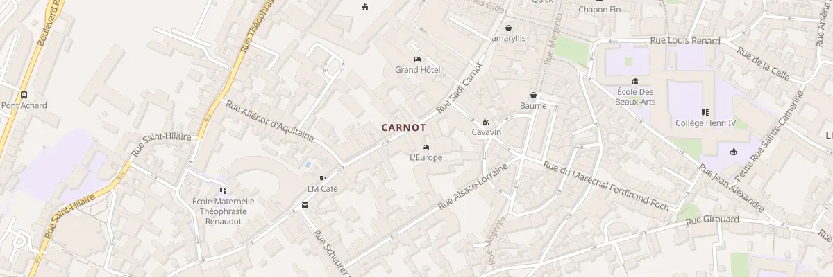 Plan du 41 Rue Carnot à Poitiers