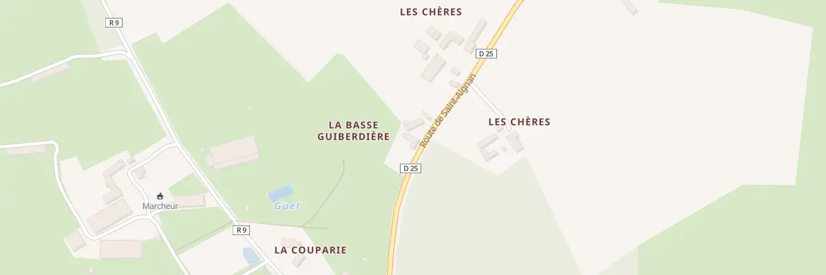 Plan du 889 Rte de Saint Aignan à Courcemont