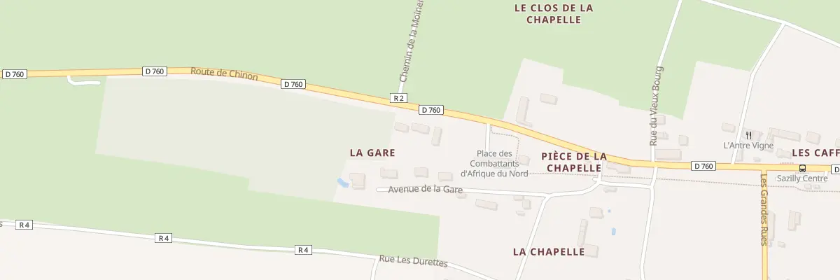 Plan du 5001 Rte de Chinon à Sazilly